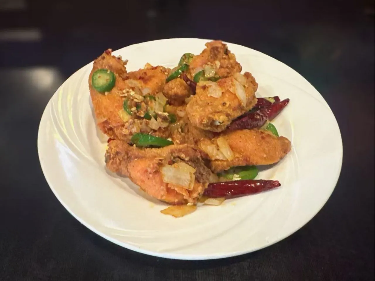 Spicy salt and pepper chicken wings at Yamato Asian Bistro Inc, a Asian Fusion Restaurant in Spencer