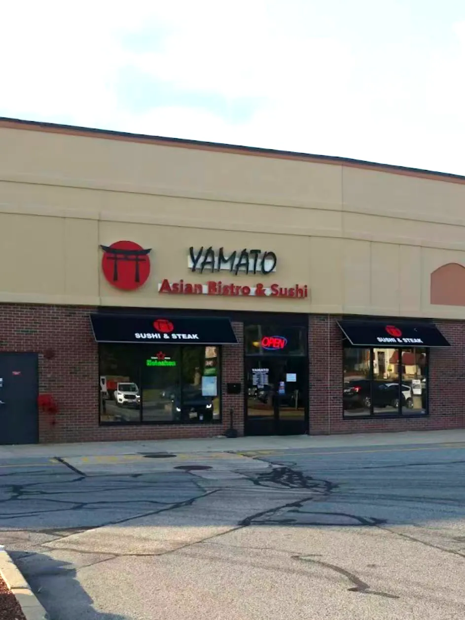 Yamato Asian Bistro exterior sign at Yamato Asian Bistro Inc, a Asian Fusion Restaurant in Spencer