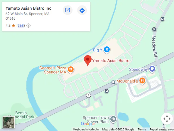 Location, 62 W Main St, Spencer, MA 01562